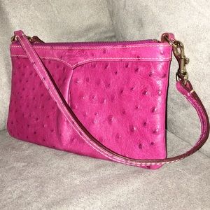 Dooney and Bourke Ostrich Wristlet Pink